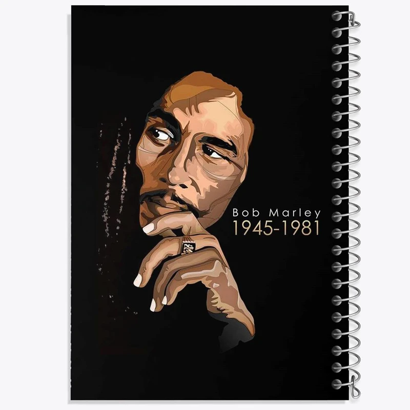 دفتر نت موسیقی 50 برگ خندالو مدل باب مارلی Bob Marley کد 3272