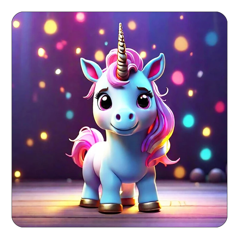 مگنت کاکتی طرح اسب تک شاخ و یونیکورن مدل mp30792