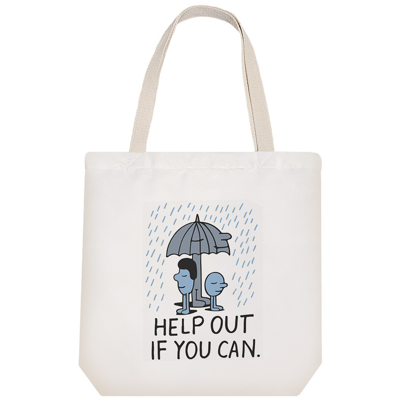 ساک خرید خندالو طرح Help Out If You Can کد 6673