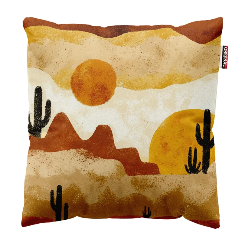 کوسن پاد آفرین مدل منظره طرح مینیمال کد PK402849 سایز 40*40 سانتی متر