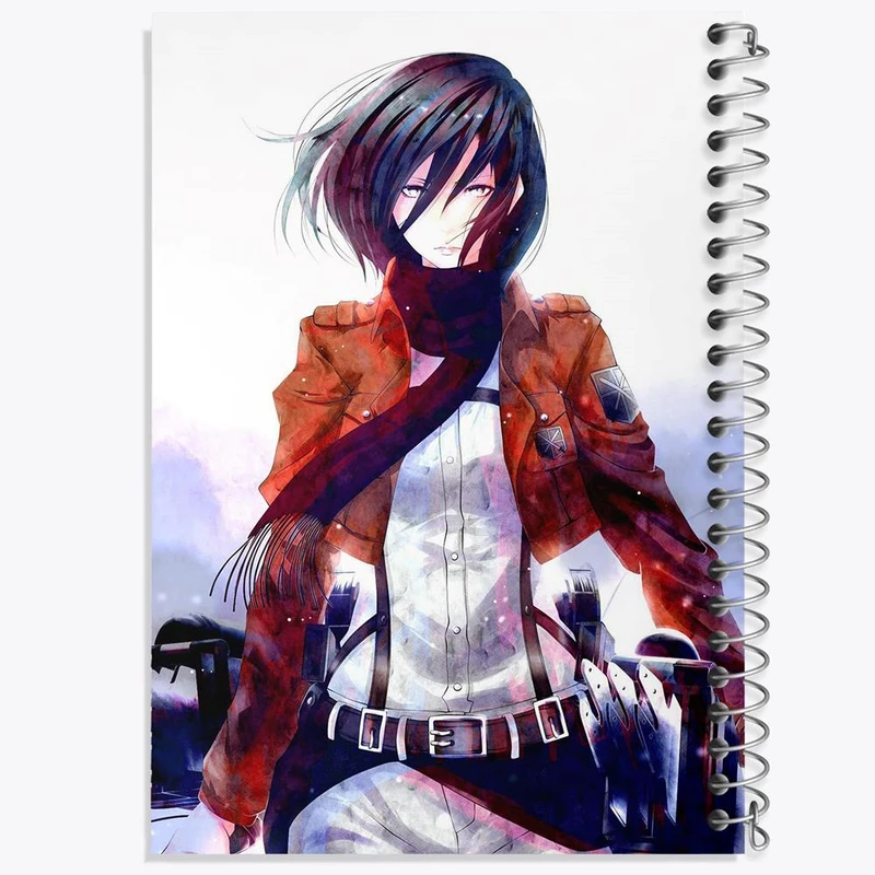 دفتر نقاشی 50 برگ خندالو مدل میکاسا اکرمن انیمه اتک آن تایتان Attack on Titan کد 18546