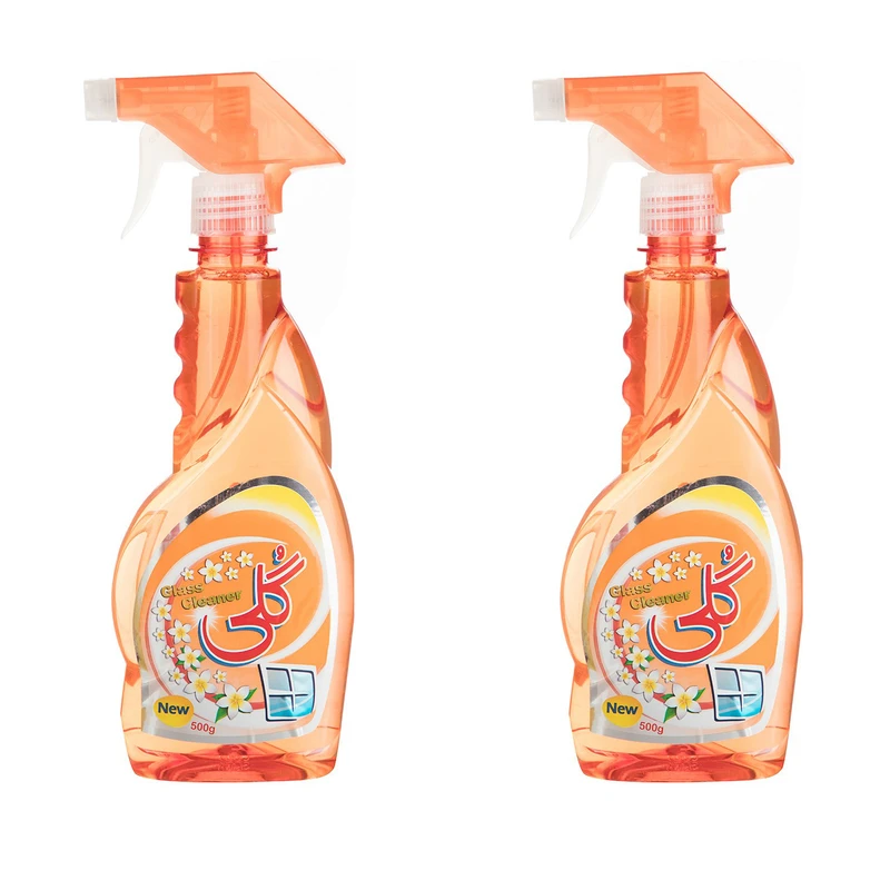شیشه پاک کن گلی مدل 001 حجم 500 میلی لیتر بسته 2 عددی