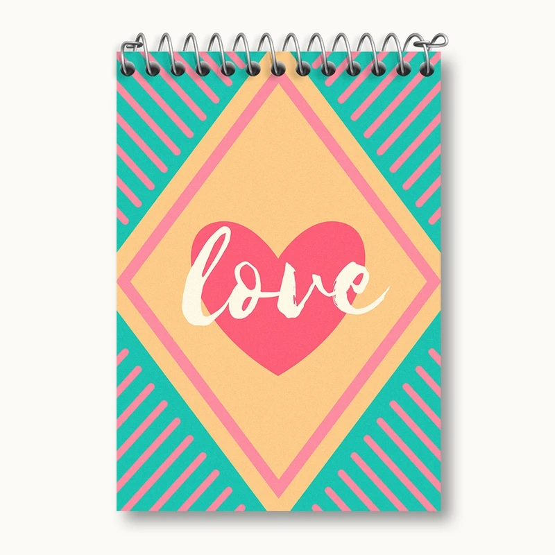 دفتر یادداشت 50 برگ خندالو مدل Love کد N125