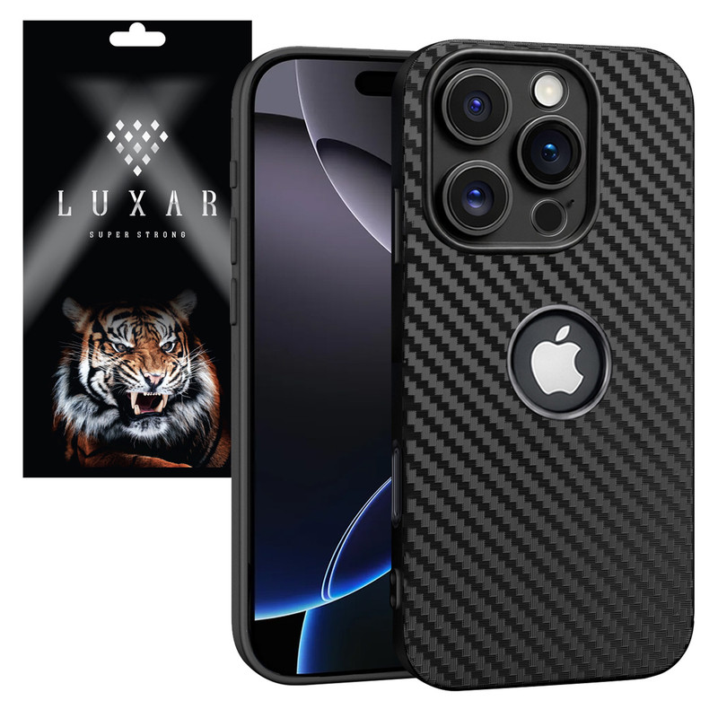 کاور لوکسار مدل 16pro _Carbon Line مناسب برای گوشی موبایل اپل iPhone 16 Pro