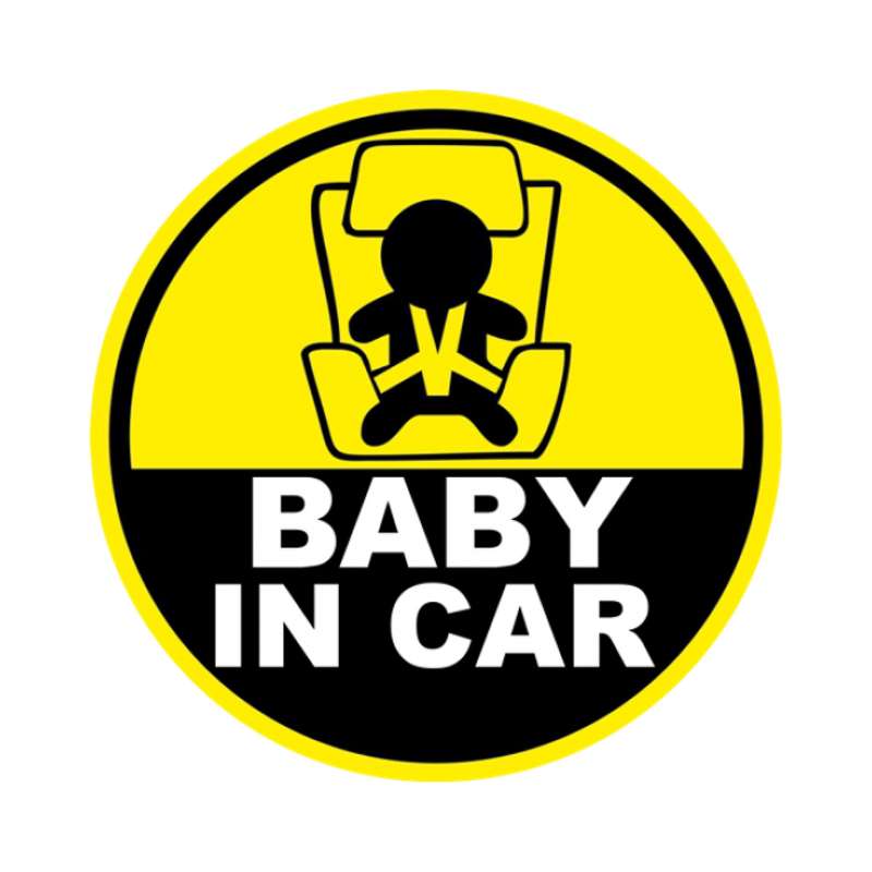 برچسب بدنه خودرو طرح baby in car کد sb002