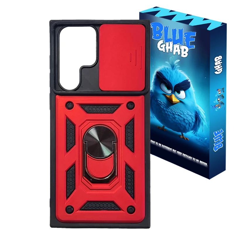 کاور بلو قاب مدل بتمنی استندشو کد 013 مناسب برای گوشی موبایل سامسونگ Galaxy S22 Ultra