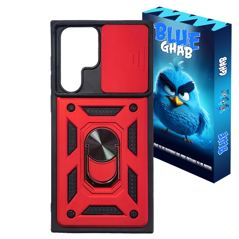 کاور بلو قاب مدل بتمنی استندشو کد 013 مناسب برای گوشی موبایل سامسونگ Galaxy S22 Ultra