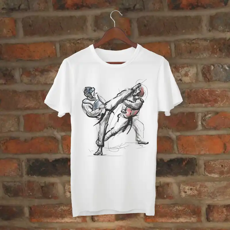 تیشرت آستین کوتاه مردانه مدل تکواندو کد 221 MMS