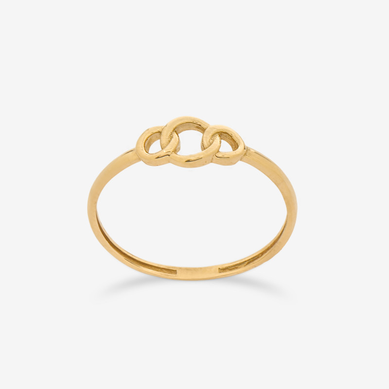 انگشتر طلا 18 عیار زنانه حافا گلد مدل R399