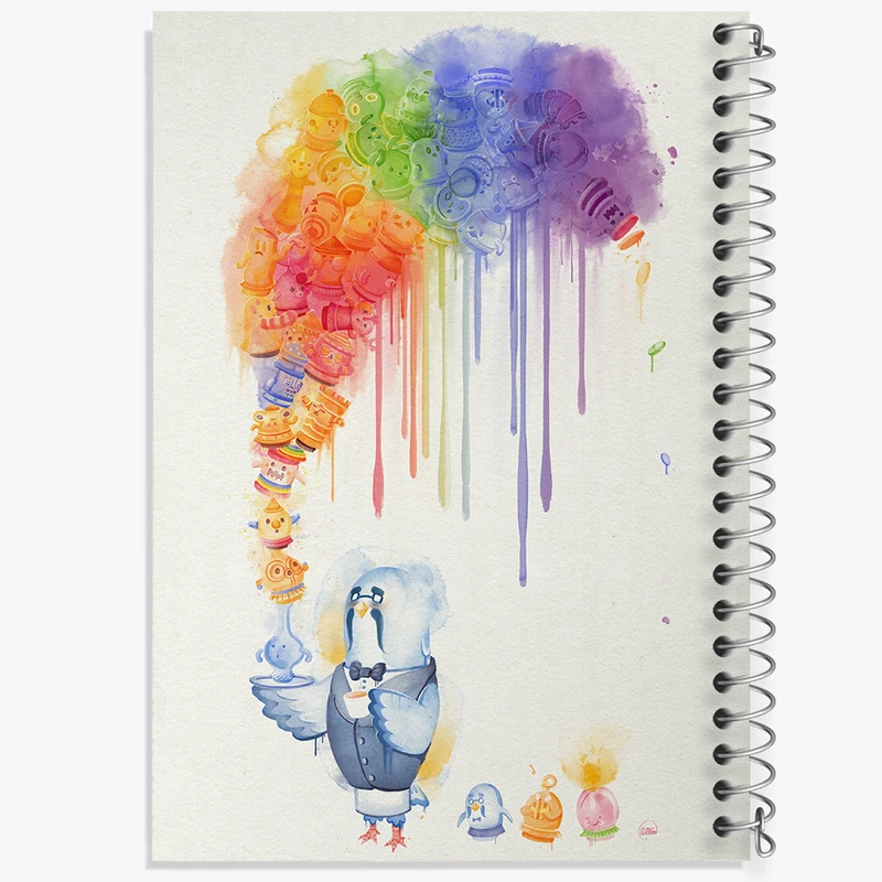 دفتر ژورنال نویسی 50 برگ خندالو مدل نقطه ای طرح بازی انیمال کراسینگ (Animal Crossing) کد 32636