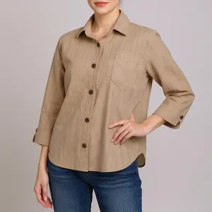 شومیز آستین بلند یقه برگردان زنانه السانا مدل کیناز کد 221608