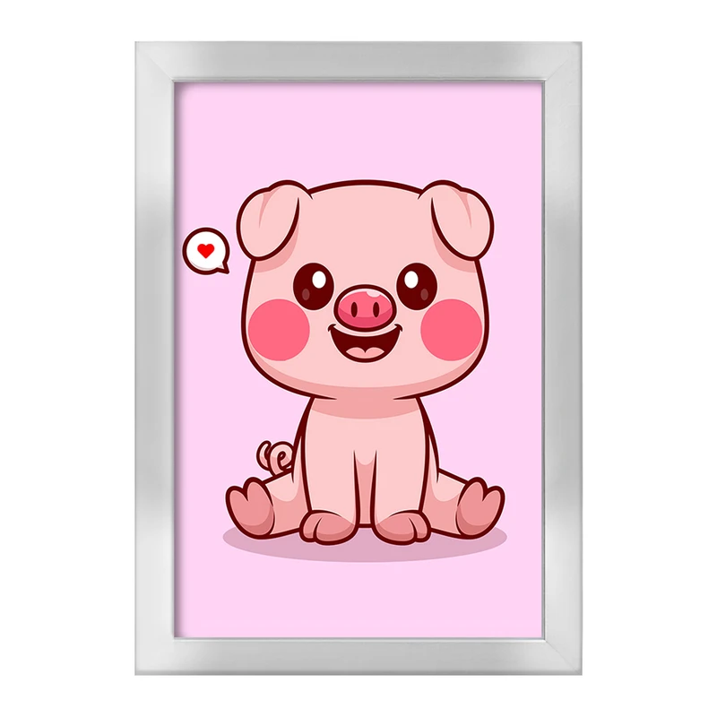 تابلو خندالو طرح حیوانات بامزه خوک کد 29719