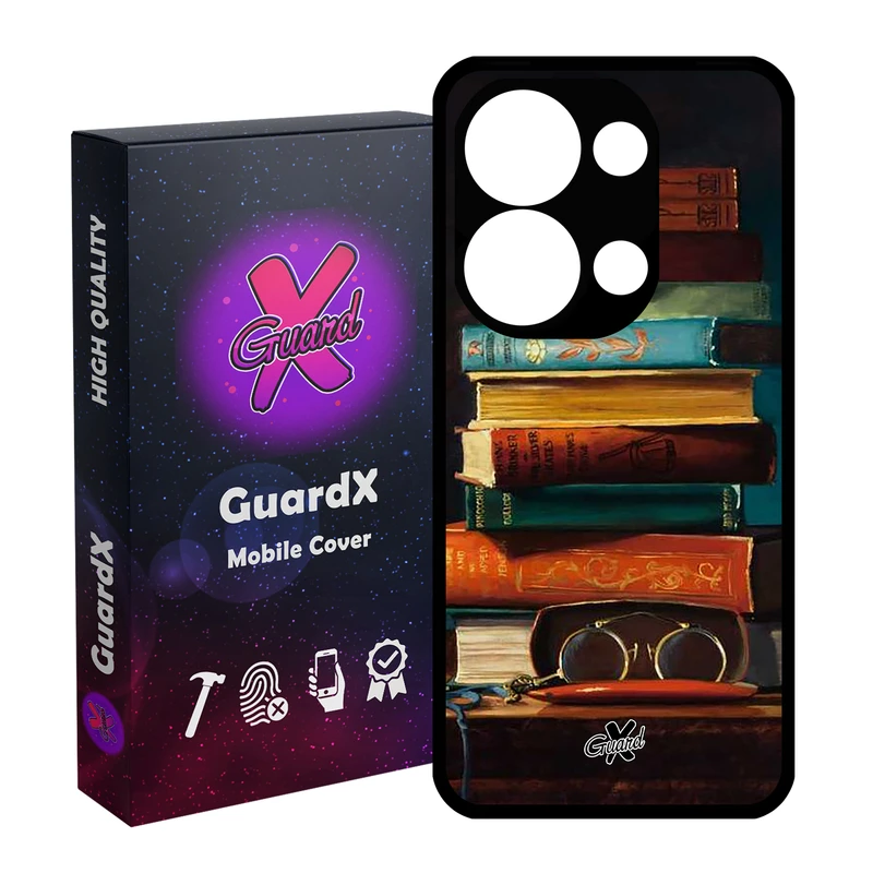 کاور گارد ایکس طرح کتاب مدل Glass10299 مناسب برای گوشی موبایل شیائومی Redmi Note 13 Pro 4G / Poco M6 Pro 4G