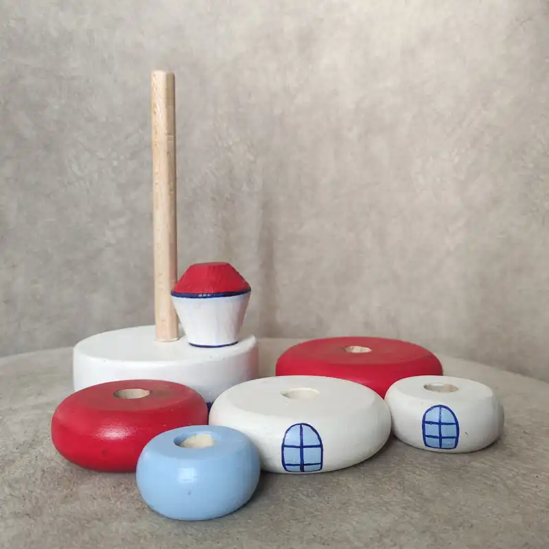 اسباب بازی چوبی مدل برج هوش طرح فانوس دریایی