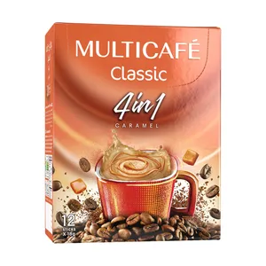 قهوی فوری 1 × 4 کلاسیک مولتی کافه با طعم کارامل - بسته 12 عددی