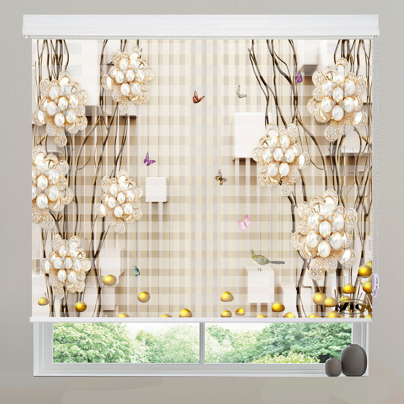 پرده زبرا زیو مدل 3D-1117 سایز 100x150 سانتی متر