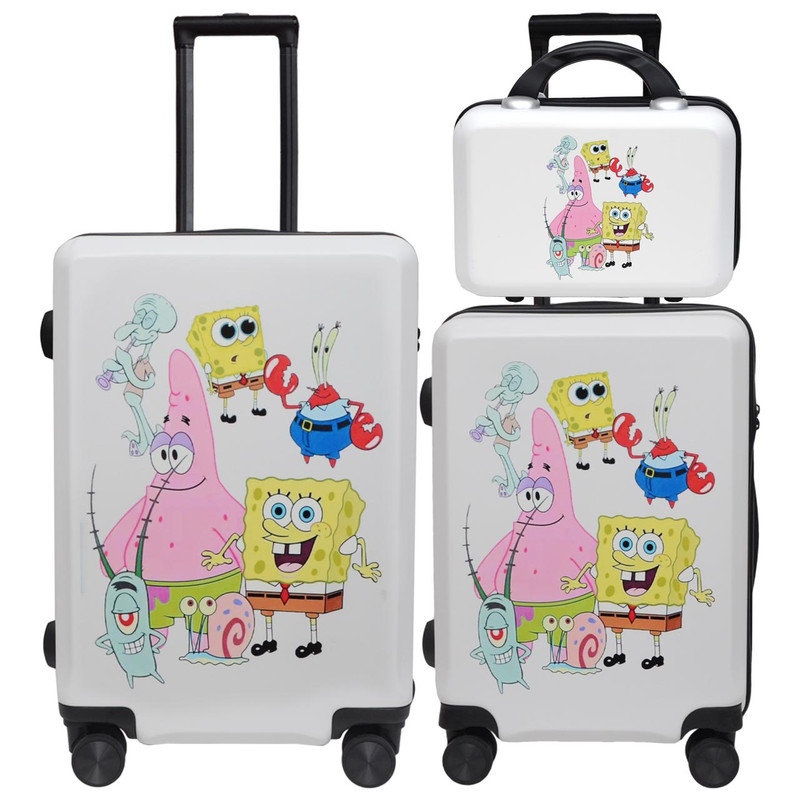 چمدان کودک مدل SPONGEBOB مجموعه سه عددی چمدان کودک مدل SPONGEBOB مجموعه سه عددی