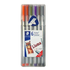 روان نویس استدلر مدل Triplus fineliner Liama بسته 6 عددی