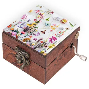 جعبه موزیکال مدل گل کد N282