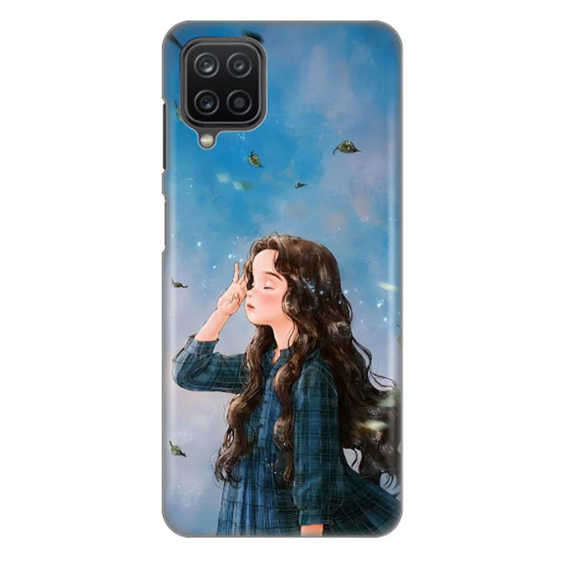 کاور طرح دختر و باد کد DIMO-037 مناسب برای گوشی موبایل سامسونگ Galaxy M32 4G / Galaxy A22 4G