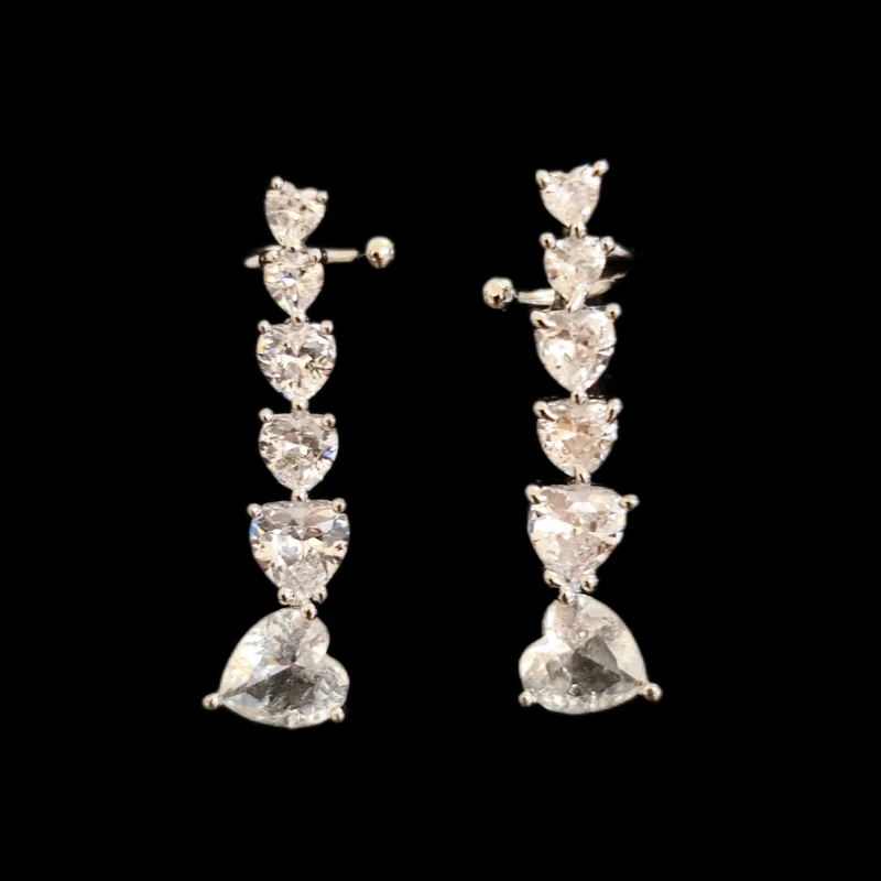 گوشواره میخی زنانه مدل نگینی مجلسی