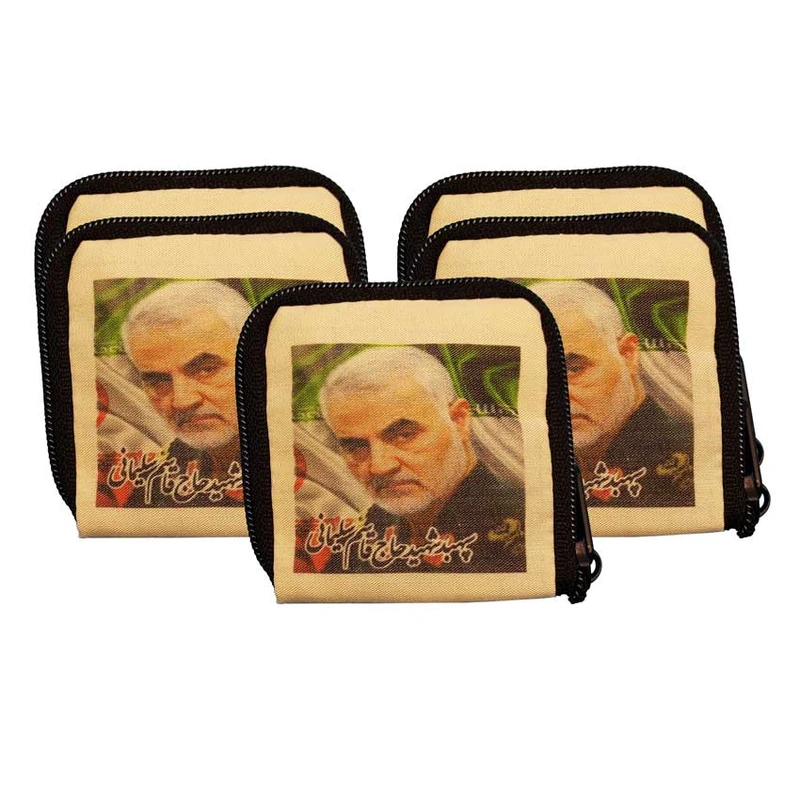 جانماز مدل حاج قاسم سلیمانی بسته 5 عددی