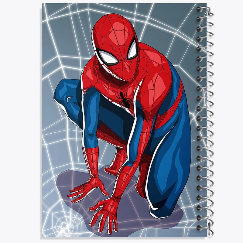دفتر مشق 50 برگ خندالو مدل مرد عنکبوتی Spider Man  کد 13181