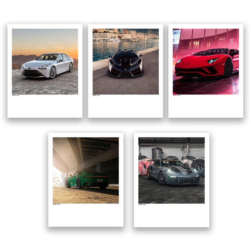 آویز تزیینی عرش مدل فانتزی ماشین کد Asa378 مجموعه پنچ عددی