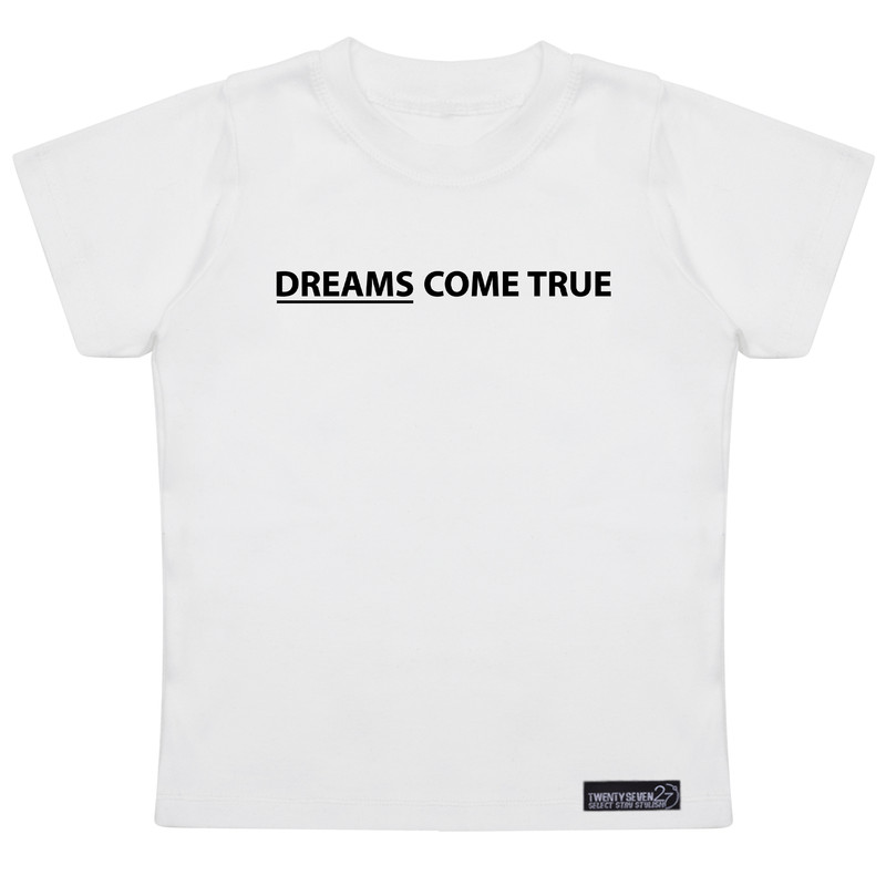 تی شرت آستین کوتاه دخترانه 27 مدل Dreams Come True کد MH969