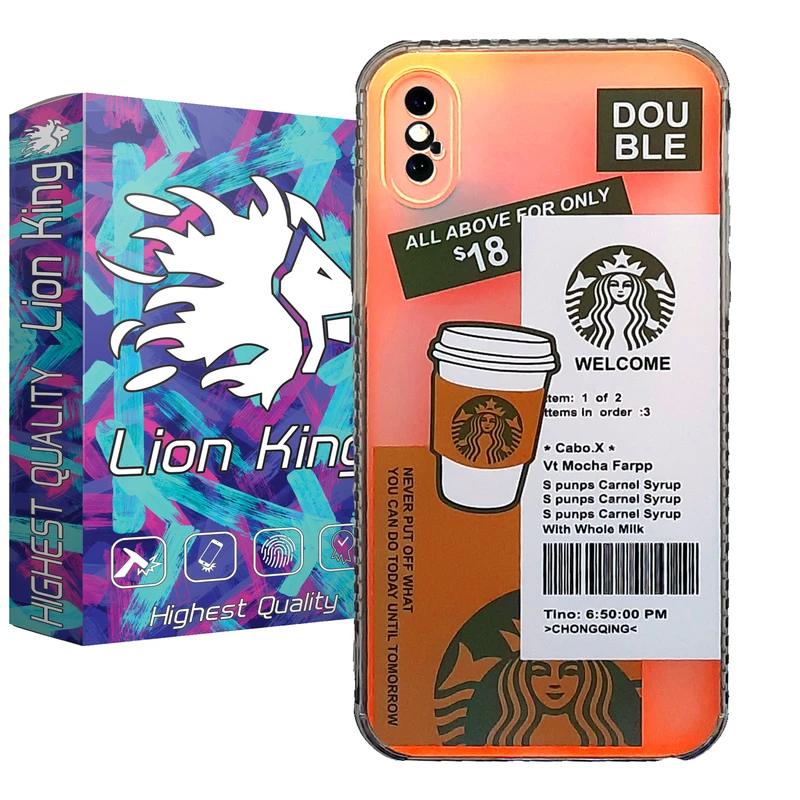  کاور لاین کینگ مدل هولوگرامی S1 مناسب برای گوشی موبایل اپل iPhone X/Xs