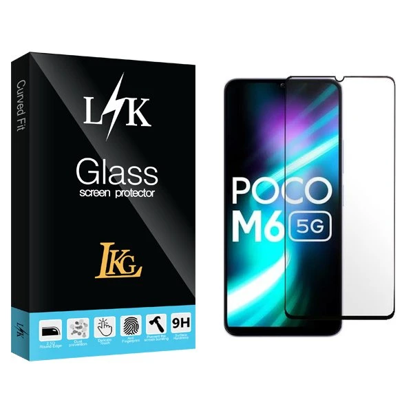 محافظ صفحه نمایش شیشه ای ال کا جی مدل LKK مناسب برای گوشی موبایل شیائومی Poco M6