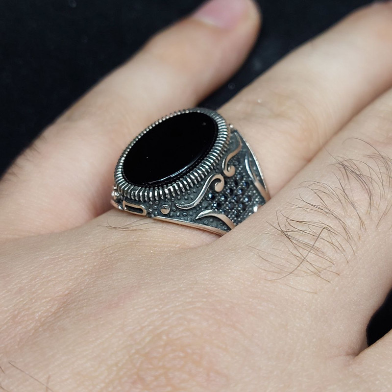 انگشتر نقره مردانه جی تی ای مدل جی نایس