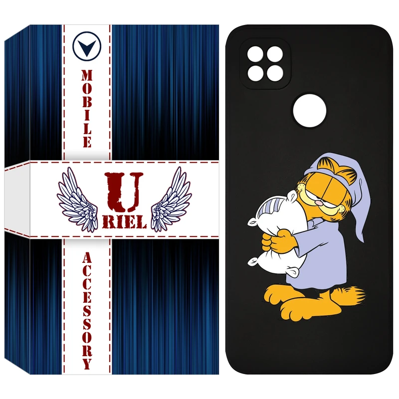 کاور یوریل مدل KSH کد 73 طرح گارفیلد خوابالو مناسب برای گوشی موبایل شیائومی Redmi 9C / 10A