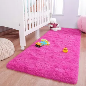 فرش ماشینی 1200 شانه تیگران مفشوو زمینه سرخابی حاشیه سرخابی مدل Magenta طرح خز پرزبلند