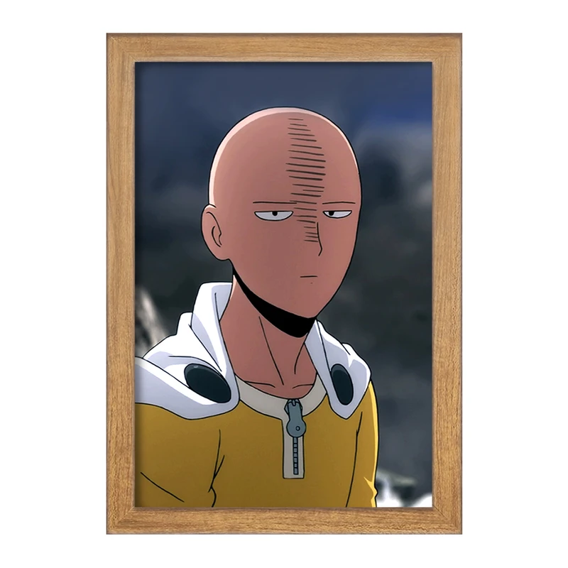 تابلو خندالو مدل سایتاما انیمه مرد تک مشتی One Punch Man  کد 11374
