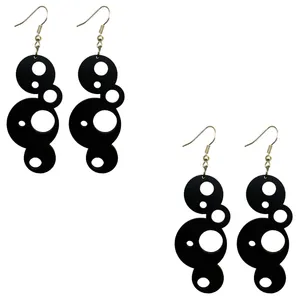 گوشواره زنانه هانستو مدل E2-033 مجموعه 2 عددی