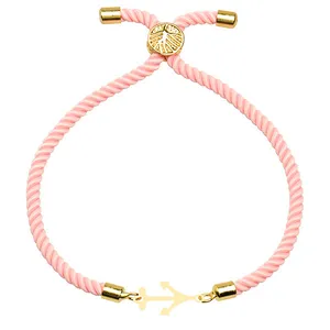 دستبند طلا 18 عیار زنانه الن نار مدل لنگر 100258