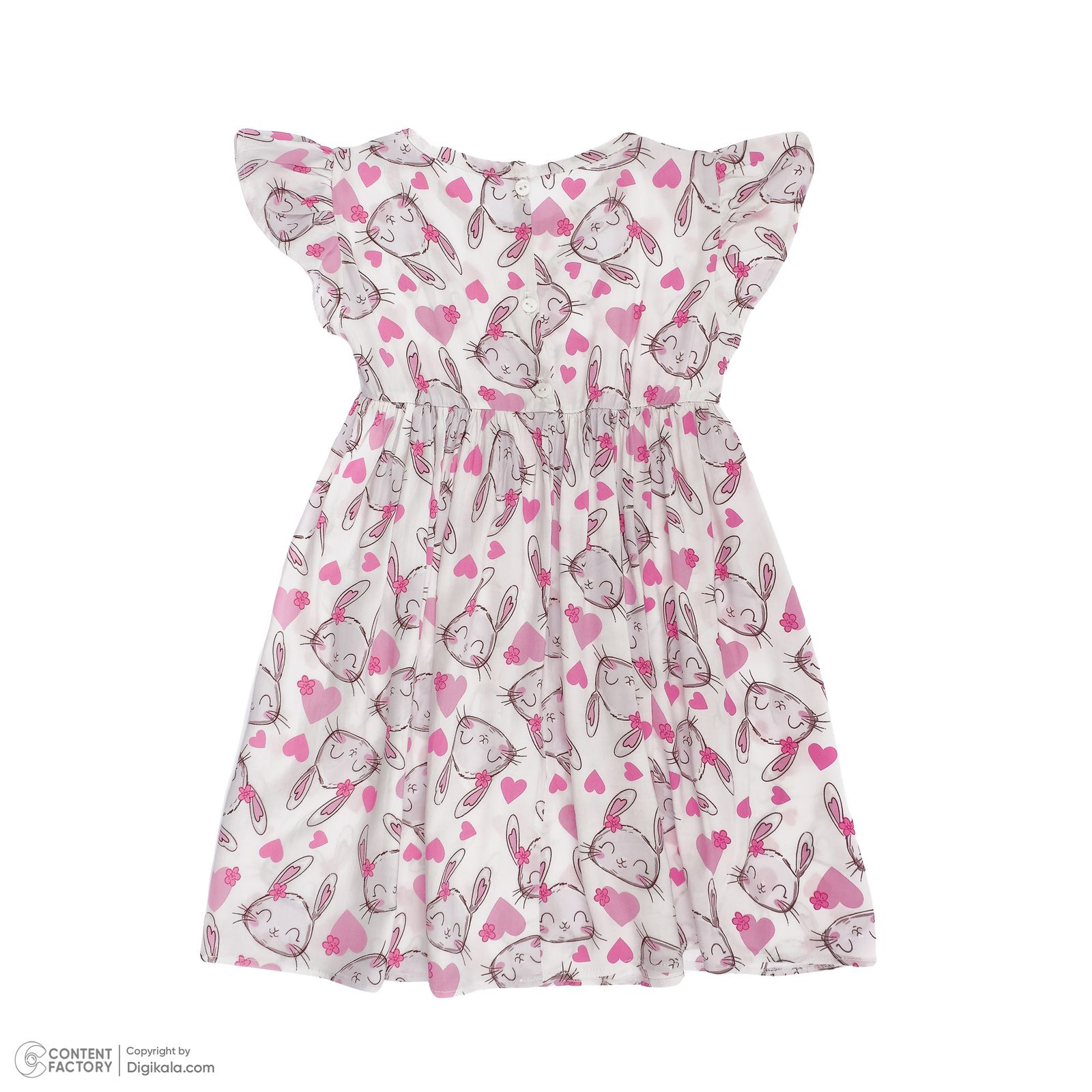 پیراهن دخترانه افراتین مدل گربه و دونات -  - 12