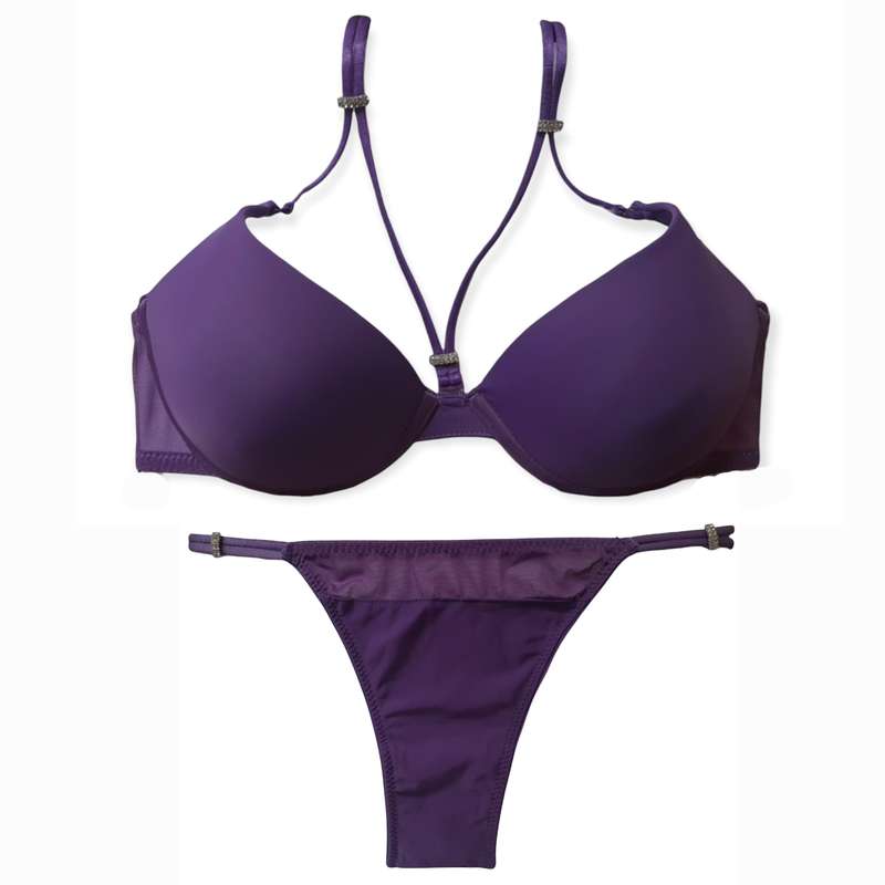 ست شورت و سوتین زنانه  ینینچی مدل 5120 رنگ بنفش