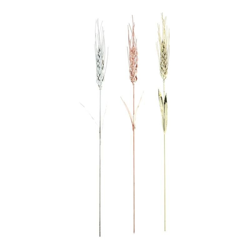 عکس شماره 4 : گل مسی طرح گندم کد 004 بسته 3 عددی