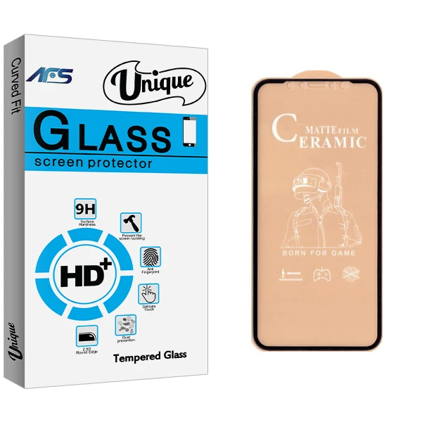 محافظ صفحه نمایش سرامیکی ای اف اس مدل Unique Glass مناسب برای گوشی موبایل اپل Iphone 11 Pro / XS / X / 10