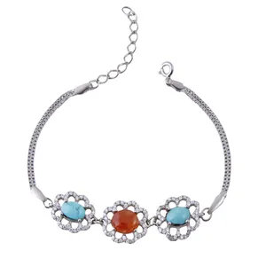    دستبند نقره زنانه بازرگانی میلادی کد DP_080