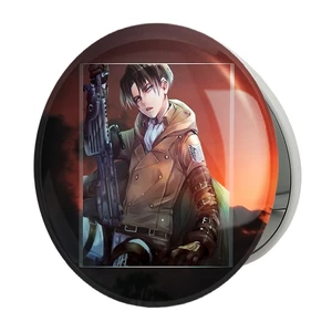 آینه جیبی خندالو طرح لیوای انیمه اتک آن تایتان Attack on Titan مدل تاشو کد 18581