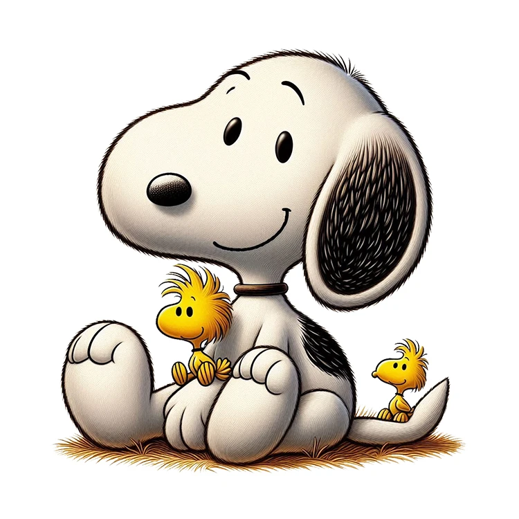 استیکر پارچه و لباس پاد آفرین مدل کارتونی اسنوپی کد S1029