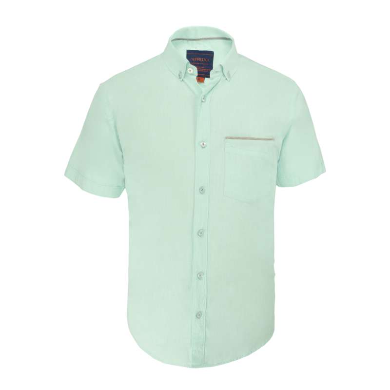 پیراهن آستین کوتاه مردانه الفردو مدل لنین 2220119