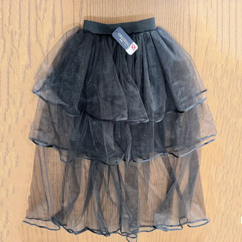 دامن زنانه مدل تور سه طبقه بلند کد bb01