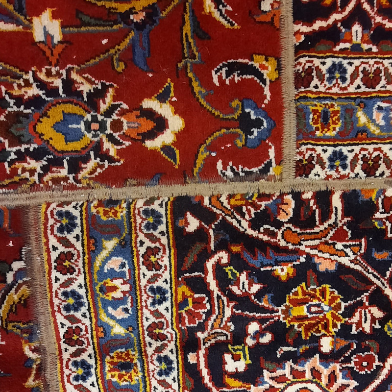 کلاژ فرش دستبافت سه متری مدل چهل تکه کد N.K.P.CO.C51