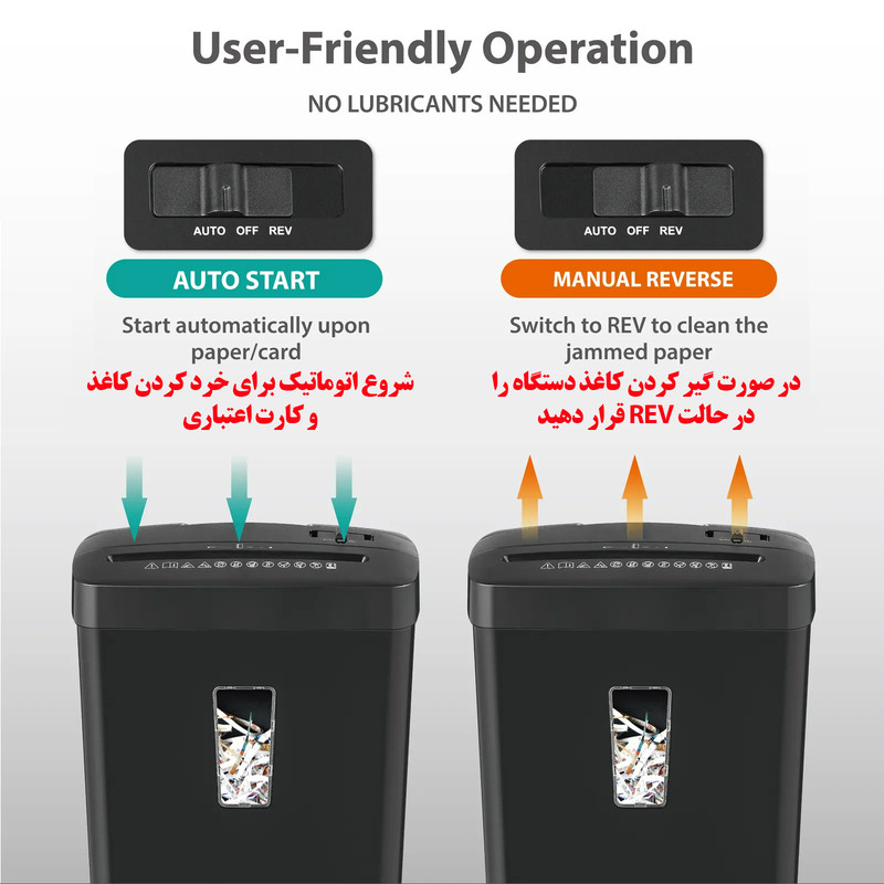 کاغذ خردکن مدل SD108P