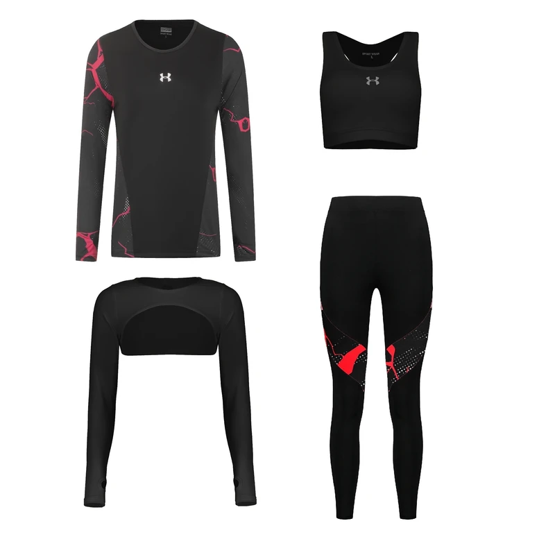 ست چهار تکه لباس ورزشی زنانه مدل 1401-1801-75-70