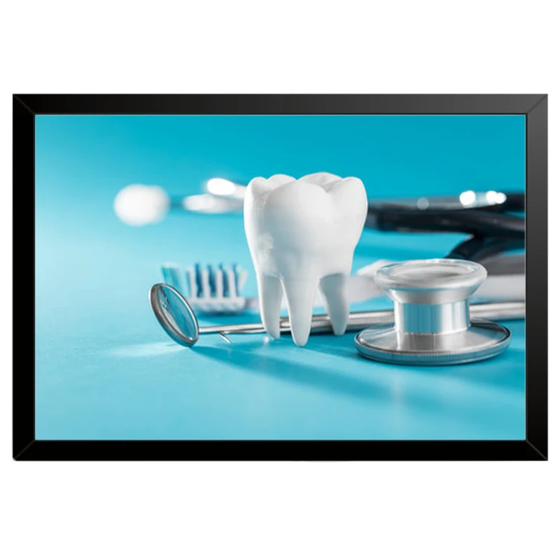 تابلو بکلیت طرح سلامت دندان و مطب دندانپزشکی مدل B-pe130140 فریم مشکی